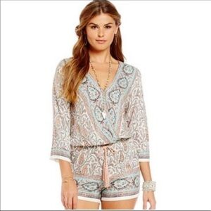 Chelsea & Violet Paisley Print Romper Size S
